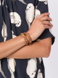 double-wrap logo stud bracelet