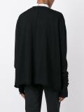 double fastening effect cardigan