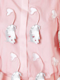 sheer mouse appliqué dress