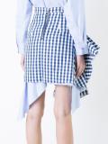 checked zipped skirt