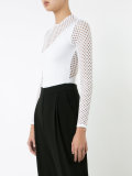 long sleeve mesh leotard