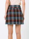checked skirt 