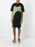 ruffled layered T-shirt dress