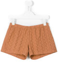 floral embroidered shorts