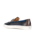 contrast sole loafers 