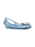 jelly wedge ballerinas