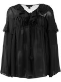 ruffled flared blouse