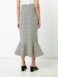 polka dots midi skirt