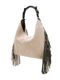  fringed shoulder bag