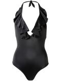 ruffled swimsuit