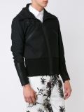 zipped biker jacket