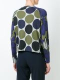 circle print cardigan