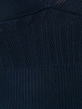 tiered v-neck knitted gown