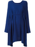 draped swing dress