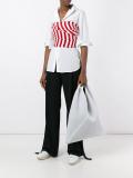 textured sack tote