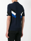 panelled polo shirt