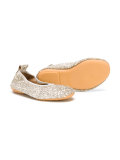 metallic glitter ballerinas