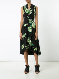 tiered floral print dress