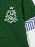 layered polo shirt