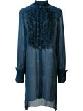 frill bib shirt