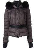 belted hooded jacket