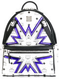 contrast printed backpack 