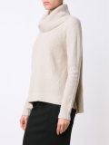 cable knit roll neck jumper