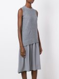 asymmetric drop waist dress