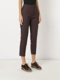 mid-rise straight trousers