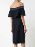 ruffled off the shoulder dress