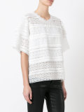 lace tiered T-shirt