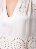 v-neck embroidered blouse 