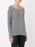 longsleeved striped blouse