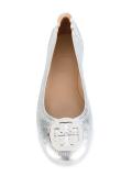 metallic ballerinas
