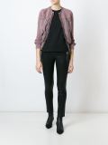 zipped bomber jacket