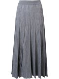 pleated midi skirt