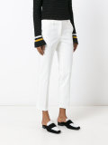 slim-fit cropped trousers
