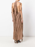 fringed maxi dress