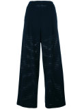 perforated detail trousers 