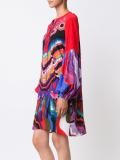 floral jacquard shift dress
