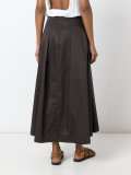midi A-line skirt