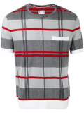 check knit T-shirt