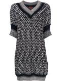 v-neck sweater dress