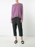 ribbed trim jumper 