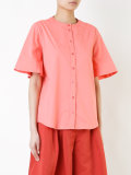 buttoned boxy shirt