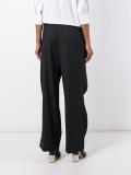 striped wide leg trousers