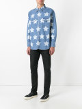 star print oversized shirt