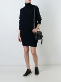 roll neck knitted dress