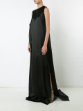 stylised sleeve evening dress 