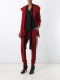 wrap detail tapered trousers